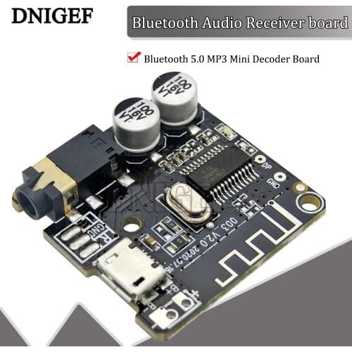 Bluetooth 5.0 MP3 Mini Decoder Board Audio Receiver MP3 Lossless Player Wireless Stereo Music Amplifier Module