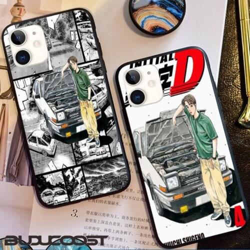 Initial D Anime Racing Car Phone Case For Iphone12 11 Pro 12 11 Pro Max X XR XS MAX 7 8 Plus 6s Plus 5s 2020 Se Cover