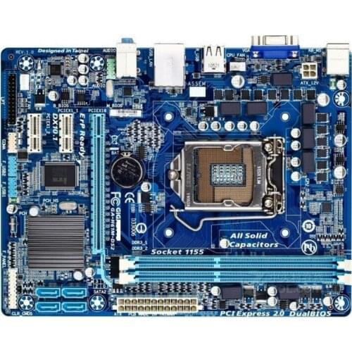 Desktop Motherboard GIGABYTE GA-H61M-DS2 PC H61 Socket LGA 1155 i3 i5 i7 DDR3 16G uATX UEFI H61M-DS2 Mainboard