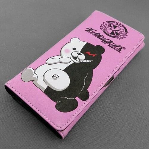 Anime Danganronpa Long Style PU Wallet Monokuma Men And Womens Purse