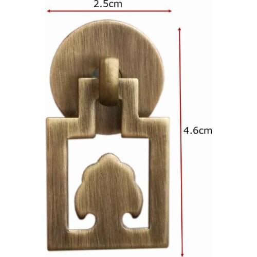 Chinese antique copper handle cabinet handle door handle parts of Ming and Qing Dynasty furniture file cabinet cabinet drawer ha