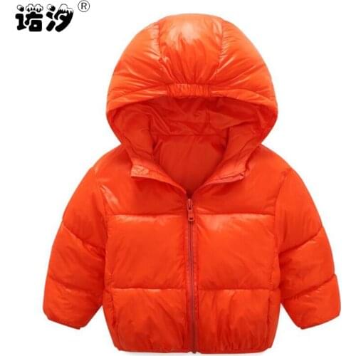 Boys clothes kids cotton filling hooded Jacket Baby girls fashion outwear children warm clothes 1-4 Y infant cute coat outfil