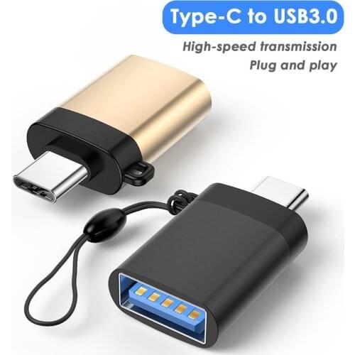 Lightweight USB 3.0 Female to Type-C Male OTG Converter Charge Data Sync Adapter for Laptop