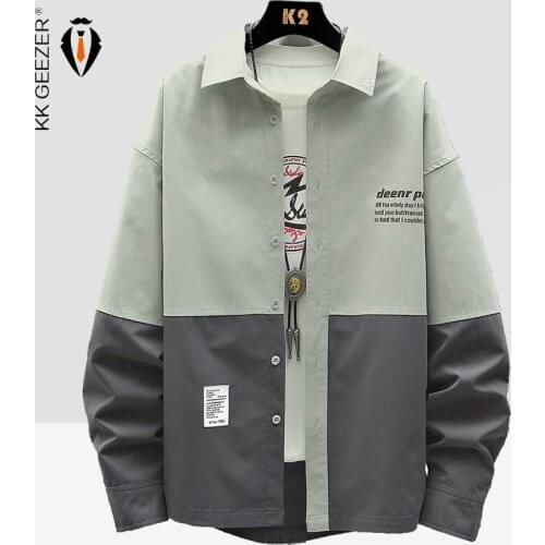 Men Shirts Oxford Tooling Military Long Sleeve 2021 Loose Street Black Thicken Shirt Pocket Japan Oversize Workwear Dropshippin