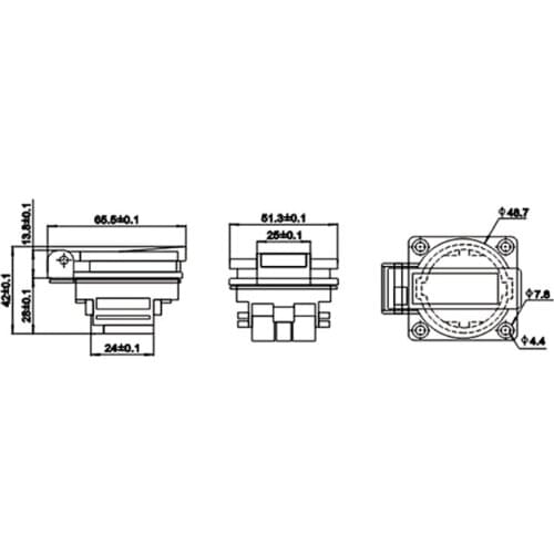YYSD AC 250V 16A German Standard Power Outlet Single Plug Waterproof Wall Socket