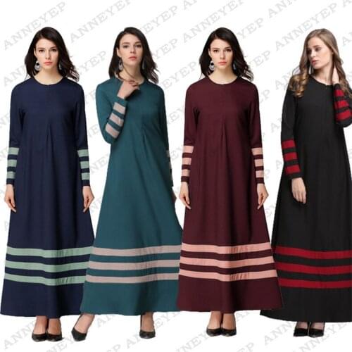 2017 new muslim women dress robe musulmane Dubai Turkish Ladies Clothing Women Arab Ladies Caftan Kaftan Malaysia Abayas