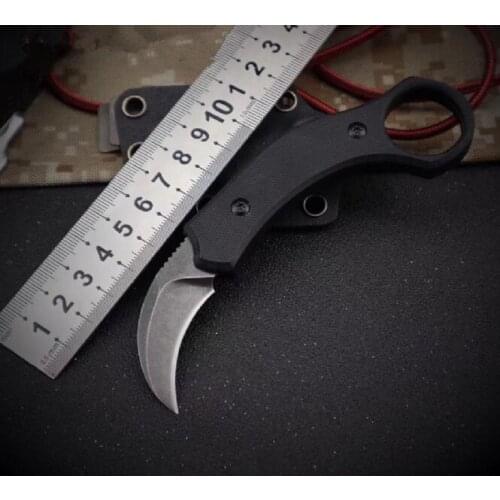 Bas Bomber Karambit Claw 440C Blade G10 Handle Tactical Rescue Pocket Fixed Blade Knife Hunting Fishing EDC Survival Tool Knives
