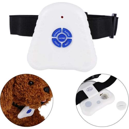 Dog Stop Bark Collar Ultrasonic Barking Repeller Control Trainer Training Device Pet Puppy Anti Barking Dog Training Collars