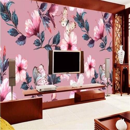 Hand-painted European pastoral rainforest Southeast Asian mural background manufacturers wholesale wallpaper mural custom photo