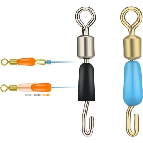 TIANNSII 30/50pcs/lot Fishing Bearing Swivels Snap Ball Bearing Swivel Solid Rings Fishing Connector Ocean Boat Fishing Hook