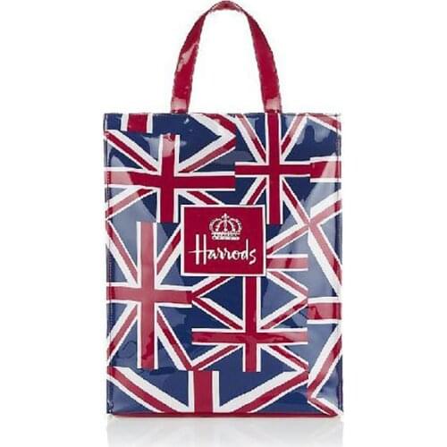 Large Capacity Waterproof Handbag London Shopper Bag Shoulder Bag Fashion PVC Reusable Shopping Bag Womens Bag