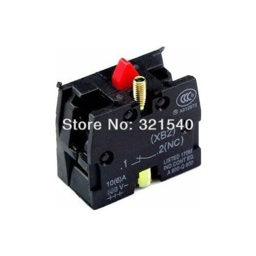 XB2 Series Contact Block ZB2-BE102C Normally Closed NC for Pushbutton Joystick Switch Replaces TELE 10A 600V
