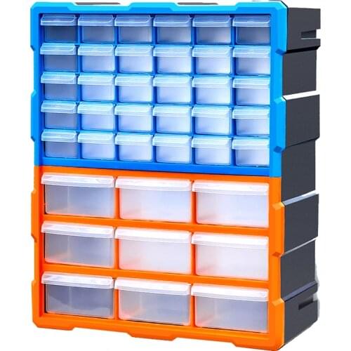 ToolBox Parts Box Classification Multi-grid Drawer Type Building Blocks Storage Box High Quality Wall-mounted Storage Tool Case