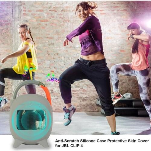 Protective Case For JBL Clip 4 Wireless Speaker Silicone Shell Anti-scratch Shockproof Protector Cover Case For Clip4 Speaker