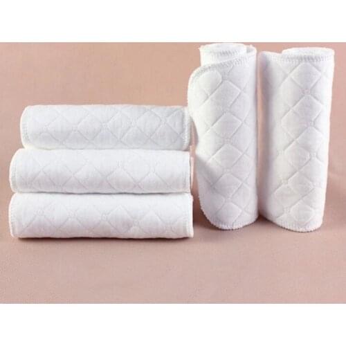 10 Pcs/Lot Baby Cloth Diaper Inserts Nappy Liners Reusable Cotton Nappies For Newborn Infant Toddler Washable Boy Girl Diapers