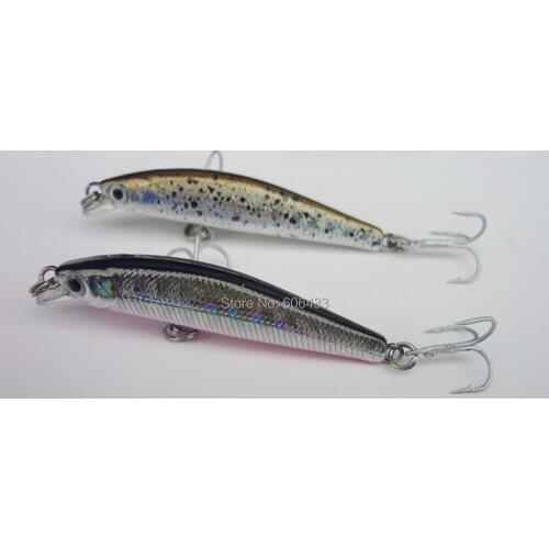 10PCS floating Minnow lure fishing Lures fish hook suspending Crank baits 2g 5cm Free shipping