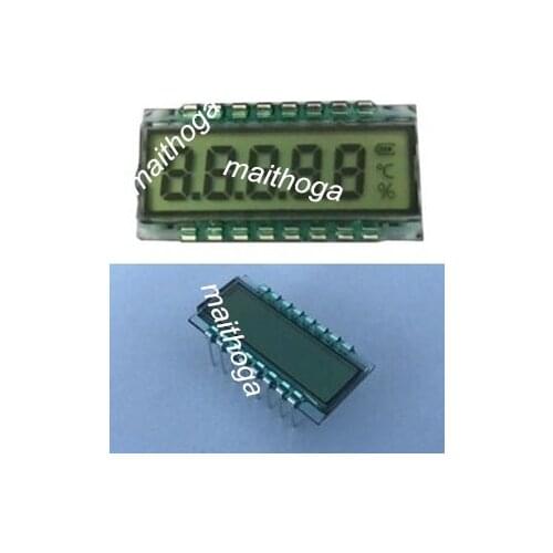 16PIN HTN Positive 5-Digits Segment LCD Panel Temperature Humidity Screen 5V Without Backlight