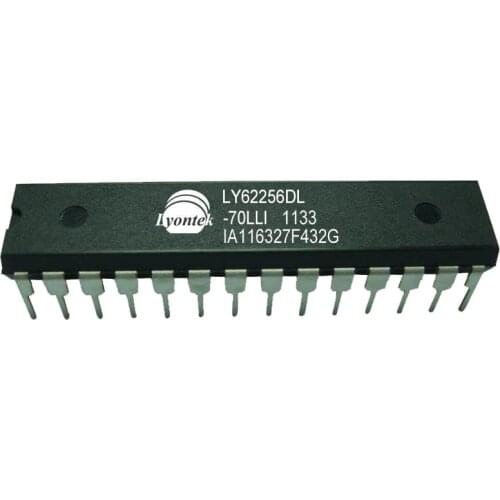 5pcs New Original LY62256DL-70LLI 256K Low Power SRAM 32KX8 300mil PDIP 70ns 2.7-5.5V -40~85°C