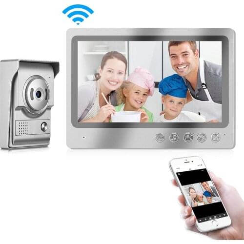9 Inch Big LCD Display Wired WIFI Intercom Video Door Phone APP Remote Control Door Viewer