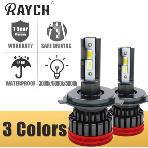 Car LED H4 High/Low Beam 3000k 6000k CanBus Ready No Error Message H7 LED Headlight Bulb 50w 8000Lm