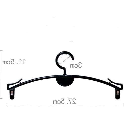 Free ship Transparent Plastic Fashion Panty Hanger Thickened Bra Hanger With Clip Special Underwear Hanger For Clothing Store