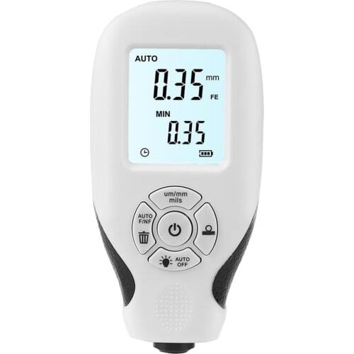 Digital Coating Thickness Gauge Car Paint Film Thickness Tester Fe/NFe Dual Probe 0 To 2000um Coating Meter Manual Paint Tool