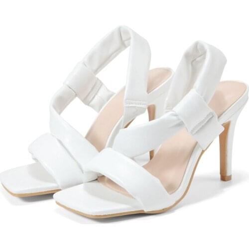 DDYZHY New sexy ladies sandals high heels open toe buckle belt sandals ladies fine high heel fashion sandals shoes 2021