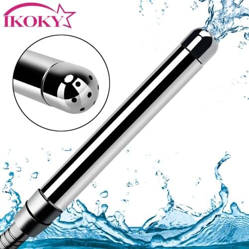 IKOKY 7 Holes 3 Shower Heads Wash Cleansing Anal Douche Enema Bidet Faucet Ass Cleaning Sex Tools for Couples Vaginal Cleaner