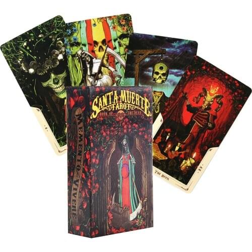 Santa Muerte Tarot Board Game Toys Oracle Rider Waite Divination Prophet Prophecy Card Poker Gift Prediction Oracle