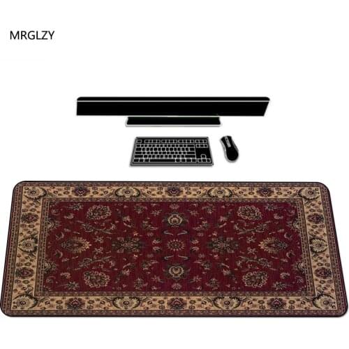 MRGLZY Beautiful Persian Carpet Design Unique Gamer Mouse Pad Keyboard Rest Keyboard Pad Gaming Pc 300X700MM Mouse Mat