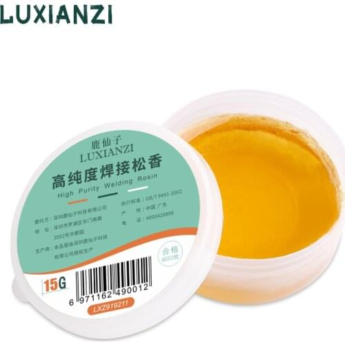 LUXIANZI Soldering Flux High Purity Solid Rosin Electronic Parts PCB IC Phone Repair Welding Tool Easy to Tin Solder Paste Flux