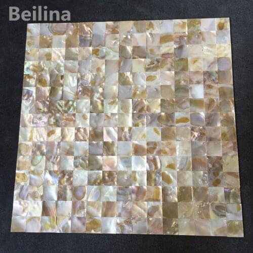 Natural freshwater mother of pearl shell mosaic home decoration material kitchen backsplash bathroom background wall tiles