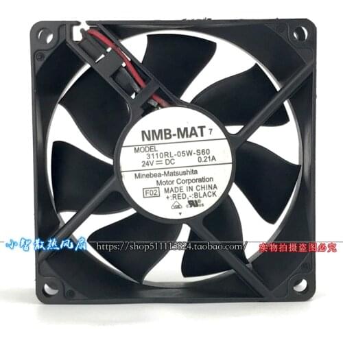 Original genuine 8cm 8025 24V 0.21A 3110RL-05W-S60 large air volume fan