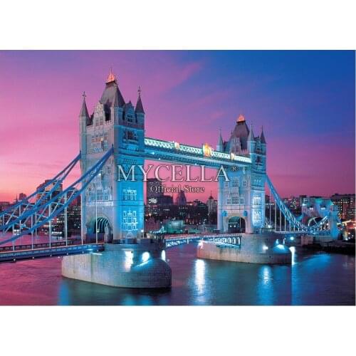 Landscape 5d Diy Diamond Painting Tower Bridge London Full Diamond Embroidery Full Rhinestone Mosaic Cross Stitch Home Decor