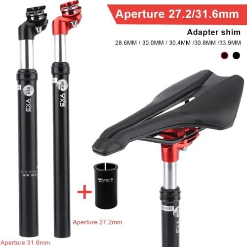 MTB Seat Post Dropper Post Suspension Shock Absorber Bicycle Seatpost 27.2 mm/31.8 mm*350 mm Bicycle Seat Tube 350 mm Tube Seat