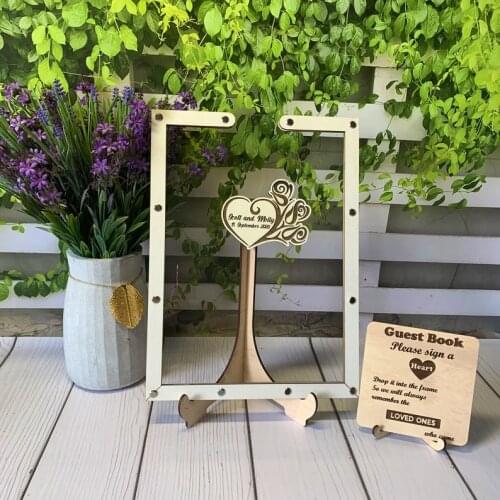 Transparent wedding guest book alternative, Custom guestbook, Drop box guest book, Hearts guestbook, Wedding guestbook, White