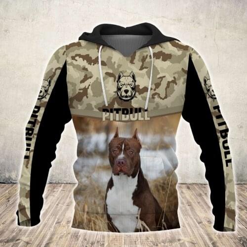 Drop shipping Love Pitbull Dog 3D All Over Printed Mens autumn Hoodie Unisex Casual Pullover Streetwear Jacket Tracksuits DK258
