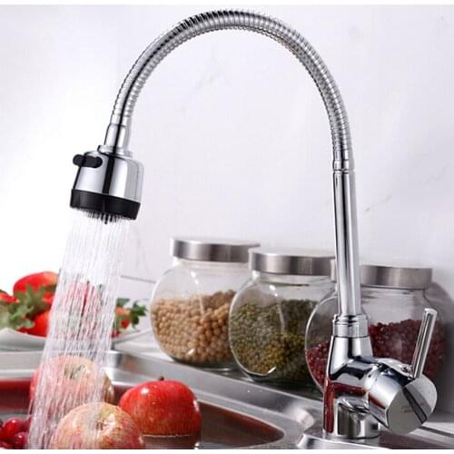 Solid Brass 360Rotatable Pull Out Kitchen Spray Basin Faucet Mixer Tap Spout Single Handle Sink Adjustable Spout Deck Mounted