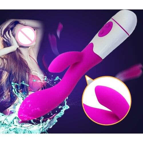 Dual Motors Rabbit vibrator Sex Toys For Woman 30 Speed G-spot Massager Silicone Vibrating Penis With Clit Vibrator Sex Products