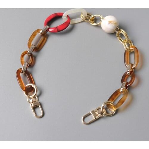 HJKL Vintage upholstery bags, tote bags, short chain Strap for Women Handbags decorative chain bag strap good gift