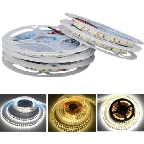 High Brightness 240Leds/m SMD 2835 Light Strip 12V 24V 5M 600Leds No Waterproof With White Neutral Warm Light