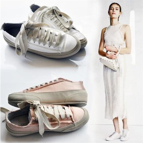 Women Shoes Autumn Lace Up Solid Color All Match Zapatos De Mujer 2018 New Arrival High Quality Canvas Shoes 35-40 NVX34