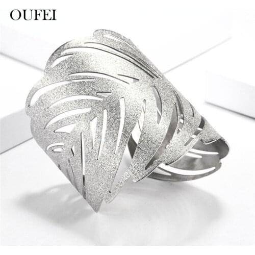 OUFEI Cuff Bracelets Bangles For Women Stainless Steel Jewelry Woman Jewelry Accessories Offers With Free Shipping