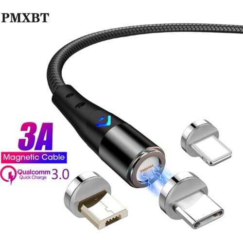 1M 2M Magnetic Cable Micro usb Type C Fast Charging Microusb Type-C Magnet Charger Wire USBC For iphone 11 Samsung S10 usb Cable