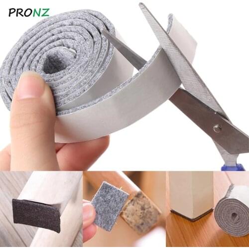 1Roll 100cm Anti-slip Felt Furniture Leg Pad Self-Adhesive Mat Floor Protector Wear-resisting Table Sofa Leg Pads Chair Fittings