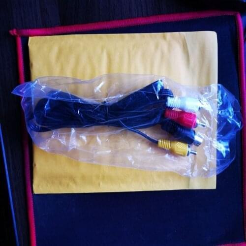 10 pcs NEW 10 pin nickel plating Plug Audio Video AV Cable for SEGA Saturn A/V RCA Cord for SS