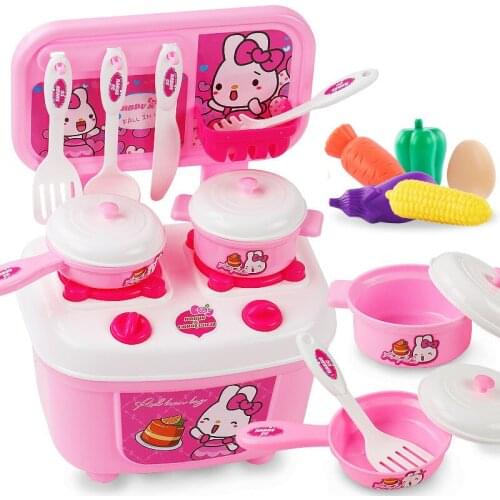 16PCS Simulated Children Play House Kitchen Educational Toys Boys And Girls Cooking Cooking Utensils Tableware Children Toy Set