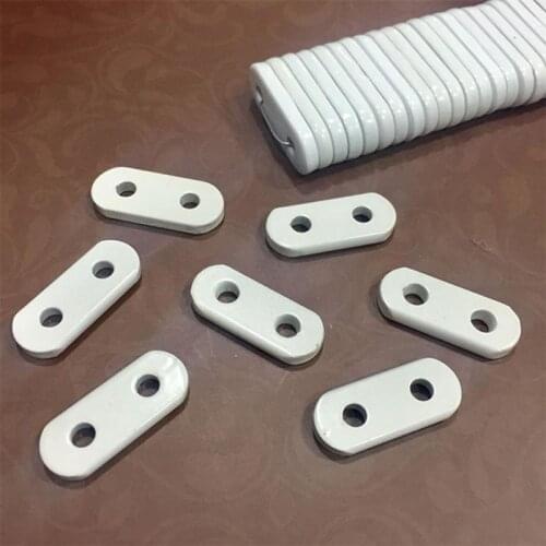 25/50pcs Curtain Lead Weights White Coating Curtain Lead Block Put Bottom Weight Gain Curtain Lead Block Lead Weights