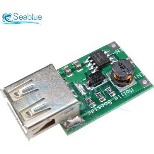 2V-5V to 5V 1200MA USB Output Boost Converter Mini DC-DC Step-up Power Module Lithium Battery Charger Board For Phone Camera