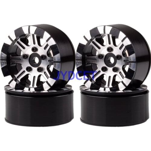 4pcs Aluminum 1.9" Beadlock Wheel Rims For RC 1:10 Rock Crawler Axial SCX10 SCX10 II 90046 90047 TRX-4 Tamiya CC01